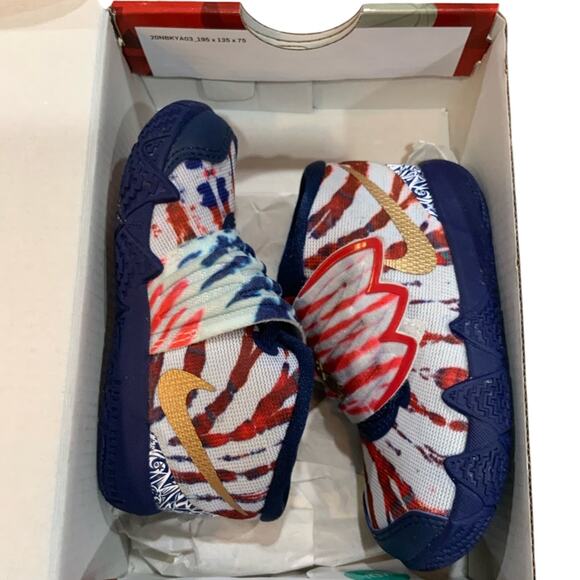 Nike Kybrid S2 Tie Dye USA, 6C Easy On Sneakers USA Patriotic July 4 w/ box EUC - Picture 2 of 14